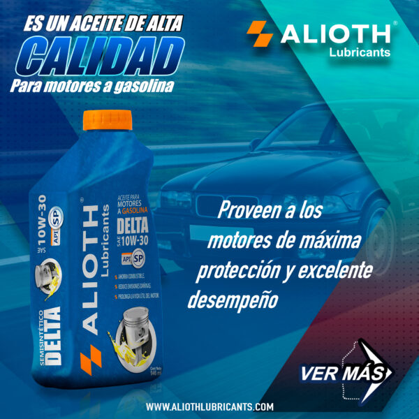 ALIOTH DELTA SEMISINTETICO SAE 10W-30 SP 208 L - Imagen 6